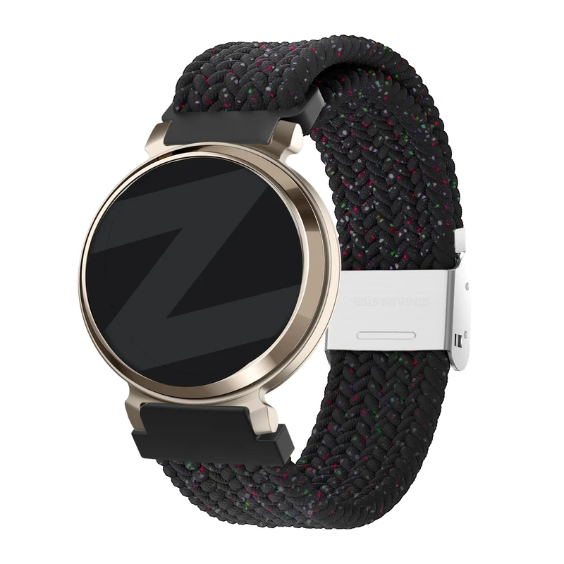 Bandz Zenwatch Lily Gewebtes Nylonarmband (Schwarz)