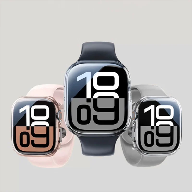 Süß Apple Watch Series 10 46mm Hülle mit Displayschutz in Silikon