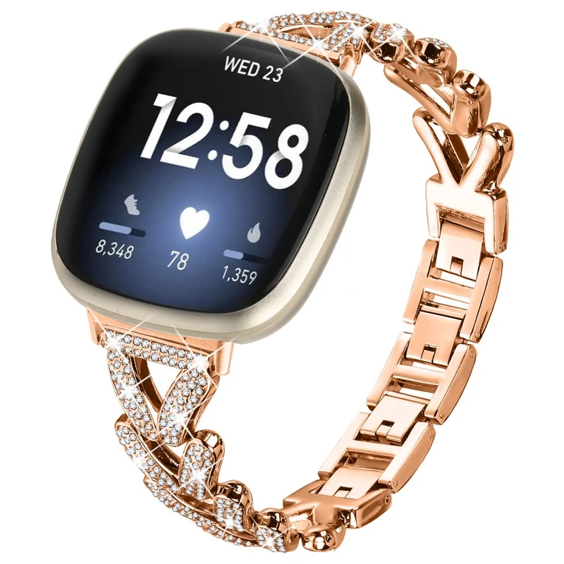 Unglaublich Schön Fitbit Versa 3 / Fitbit Sense Metall Armband
