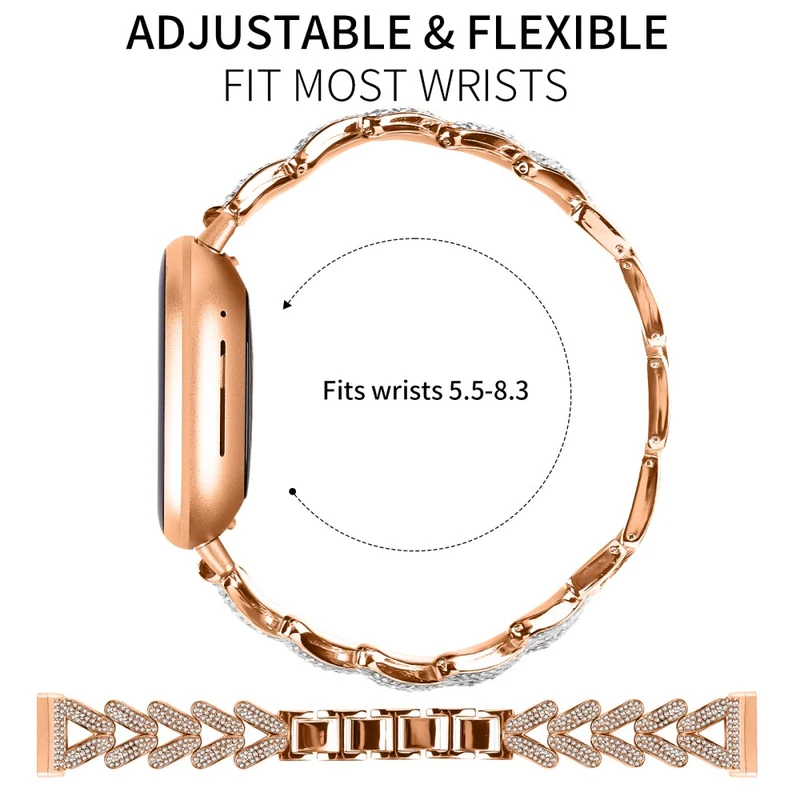 Unglaublich Schön Fitbit Versa 3 / Fitbit Sense Metall Armband