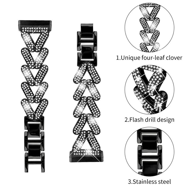 Unglaublich Schön Fitbit Versa 3 / Fitbit Sense Metall Armband