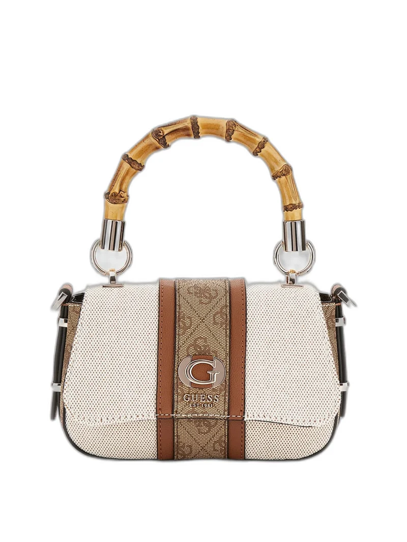 Guess Handtasche Damen Kerima Bamboo Handle Natural HWAG9337780NLL