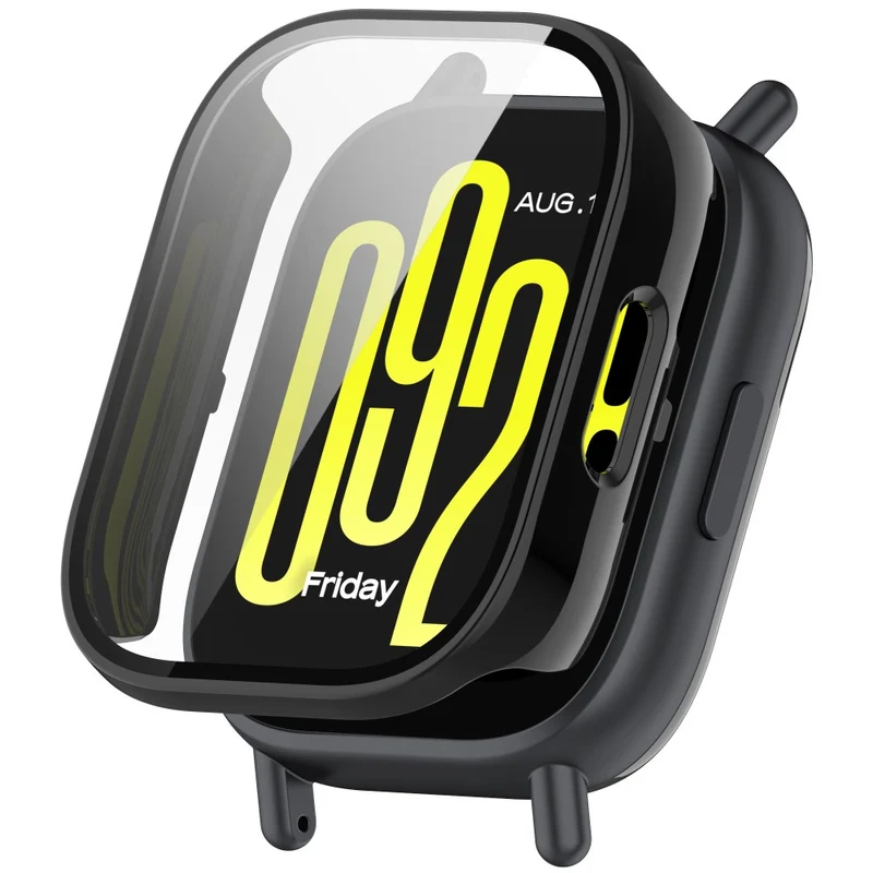 Dauerhaft Xiaomi Redmi Watch 5 Lite Hülle mit Displayschutz in Glas und Plastik