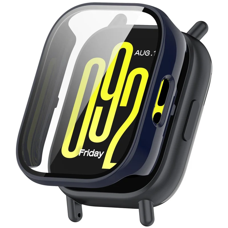 Dauerhaft Xiaomi Redmi Watch 5 Lite Hülle mit Displayschutz in Glas und Plastik