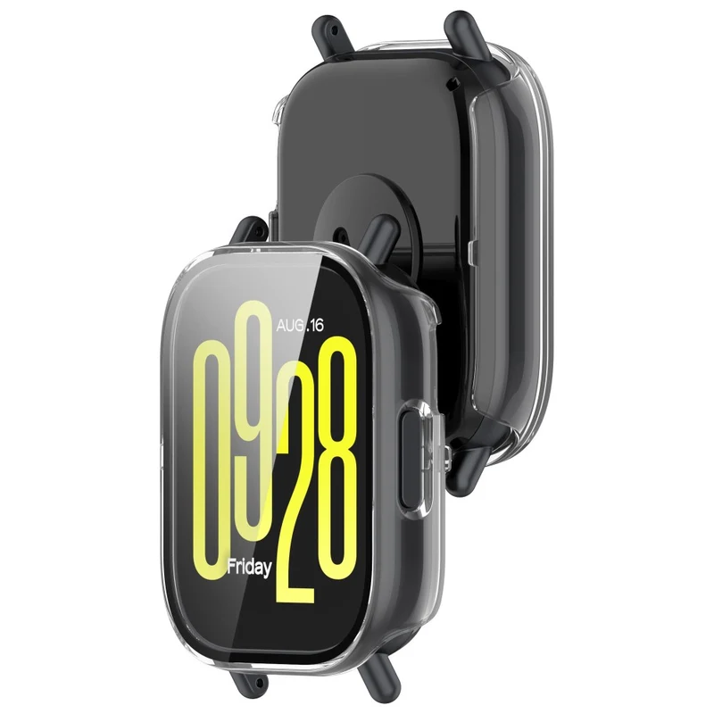 Dauerhaft Xiaomi Redmi Watch 5 Lite Hülle mit Displayschutz in Glas und Plastik