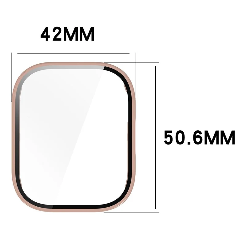 Dauerhaft Xiaomi Redmi Watch 5 Lite Hülle mit Displayschutz in Glas und Plastik