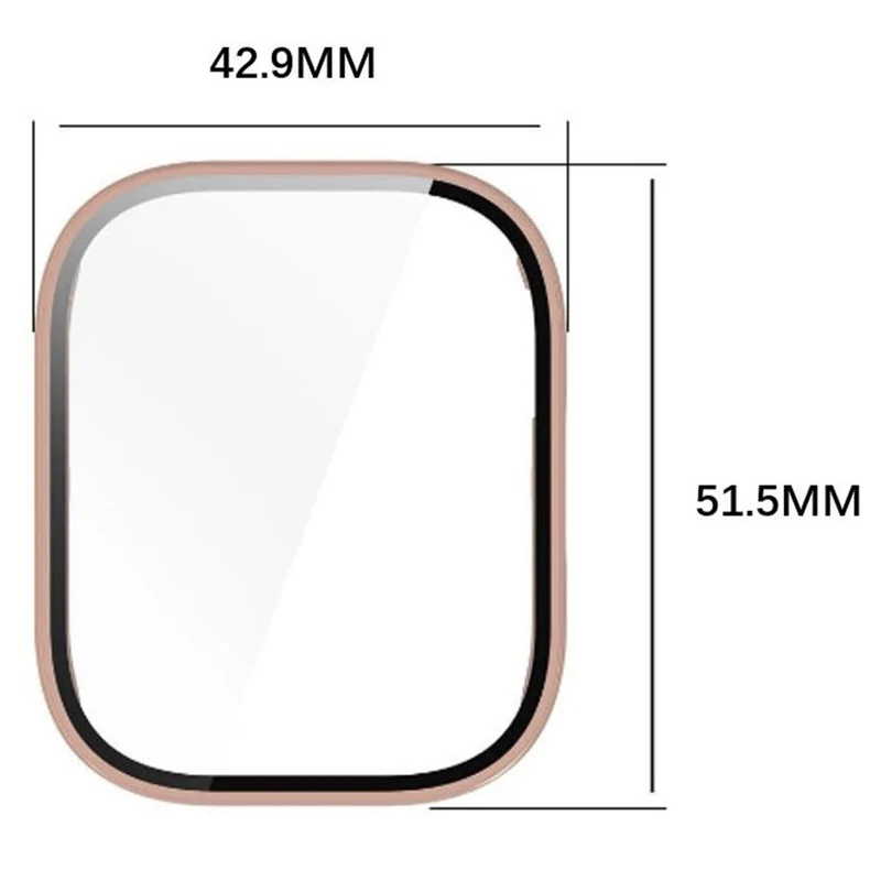 Absolut Stylisch Xiaomi Redmi Watch 5 Active Hülle mit Displayschutz in Glas und Plastik