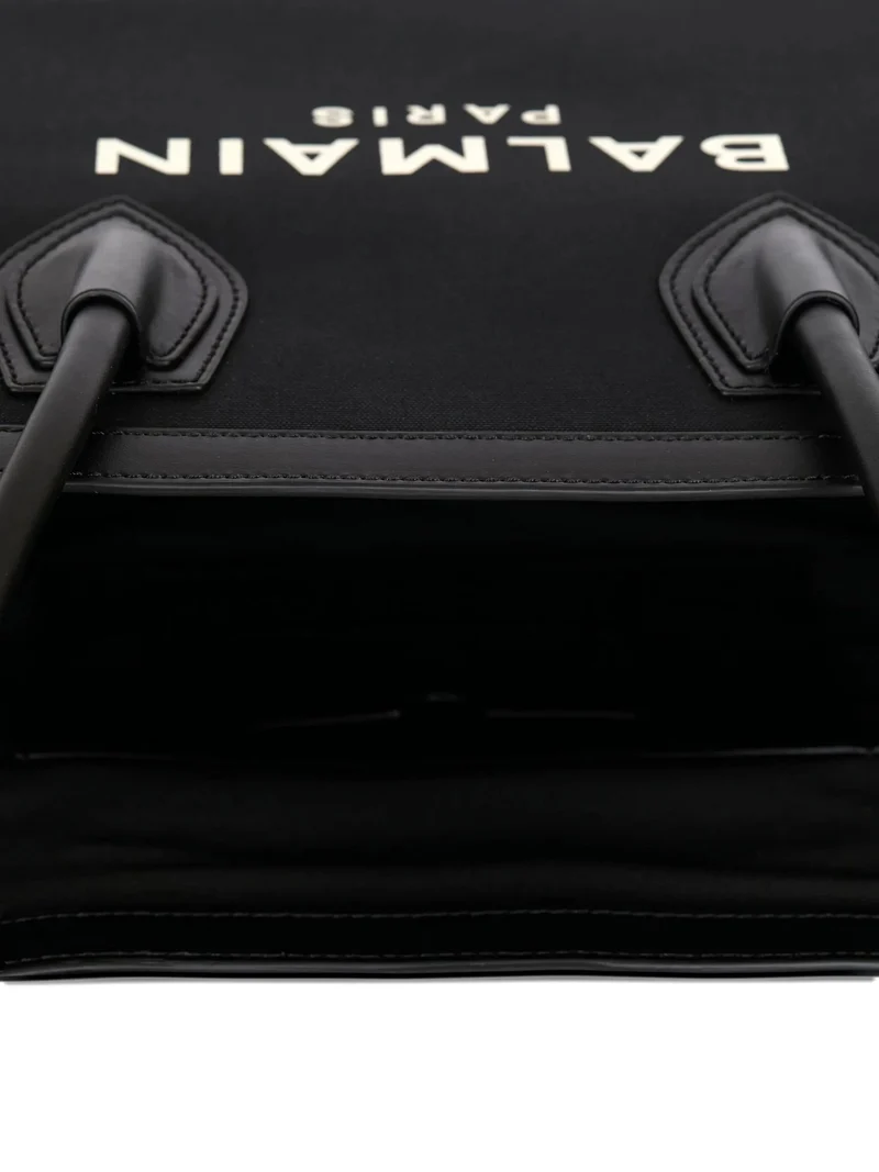 Balmain Tasche Unisex Tote Bag mit Logo Schild Schwarz 31365172
