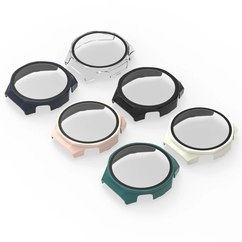 Robust Huawei Watch GT 5 Pro 46mm Hülle mit Displayschutz in Glas und Plastik