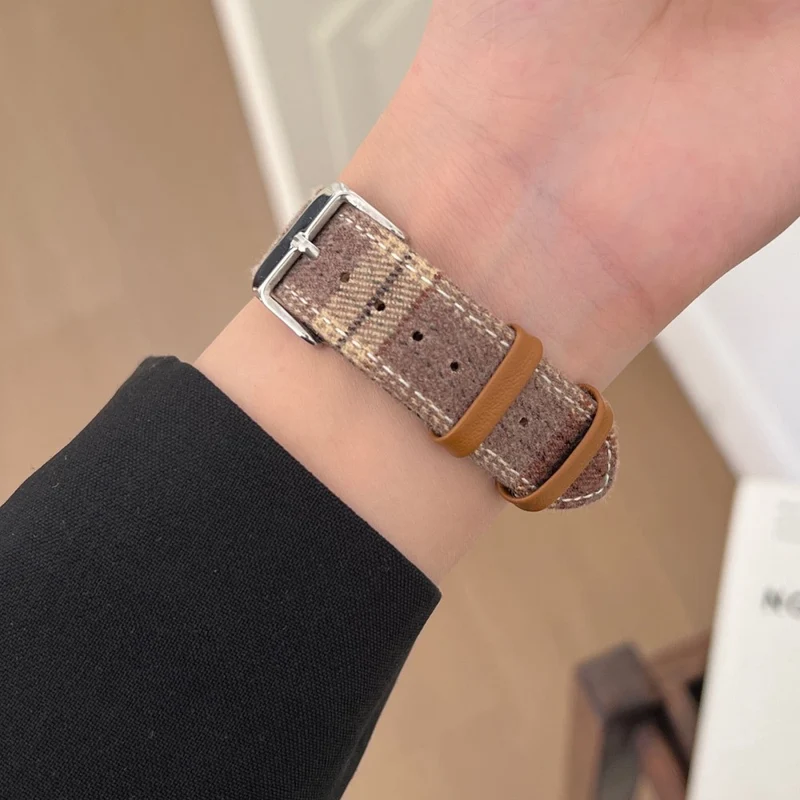 Auffallend Gut Apple Smartwatch Kunstleder Universell Armband