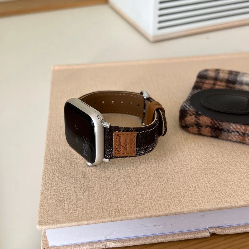 Auffallend Gut Apple Smartwatch Kunstleder Universell Armband