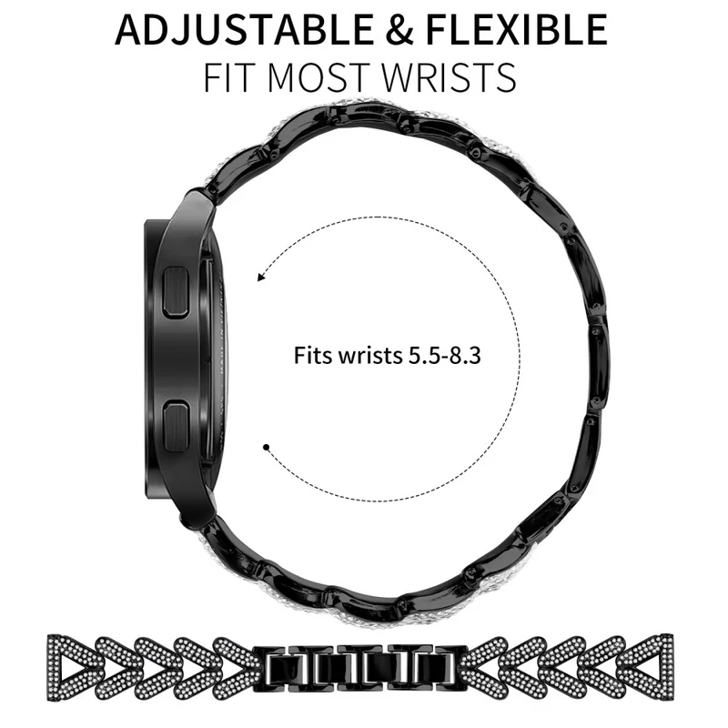 Mega Haltbar Garmin Vivomove Trend / Garmin Venu Sq 2 Metall Universell Armband