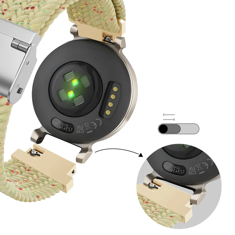 Bandz Zenwatch Lily Gewebtes Nylonarmband (Beige)