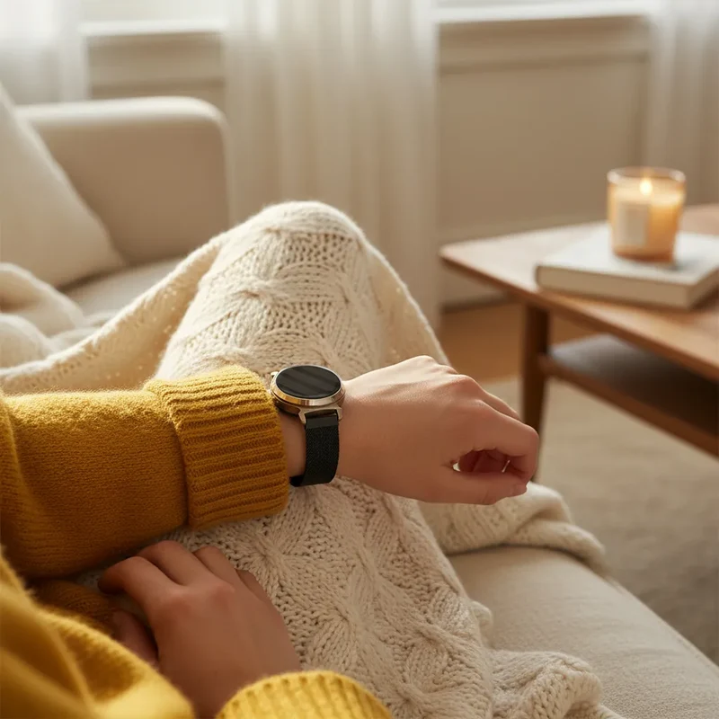 Zenwatch Lily Milanese Armband (Schwarz)