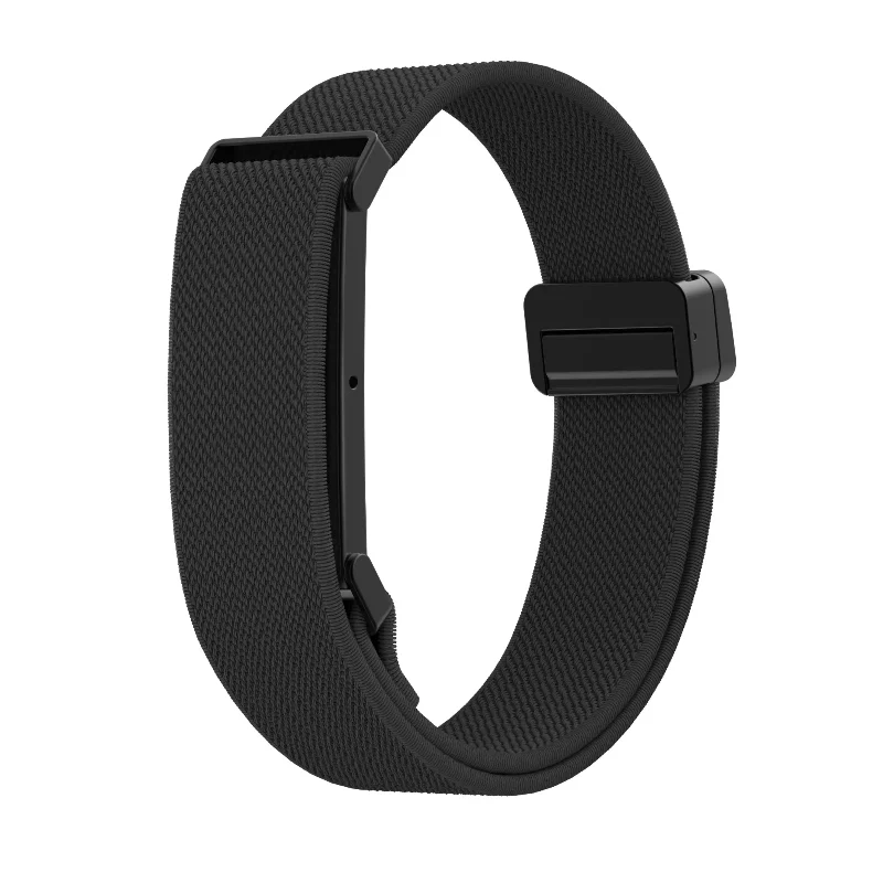 Bandz Fitbit Air Nylonarmband mit D-Schnalle (Schwarz)