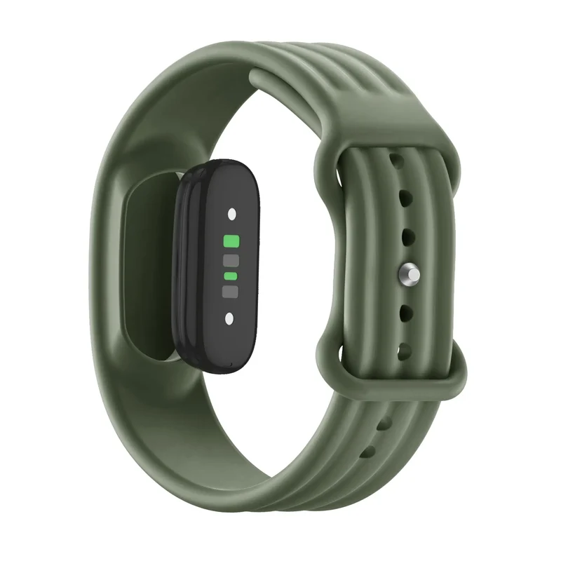 Bandz Fitbit Air Silikonarmband 'Classic' (Armeegrün)
