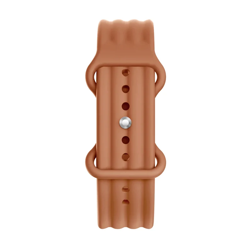 Bandz Fitbit Air Silikonarmband 'Classic' (Dunkelorange)