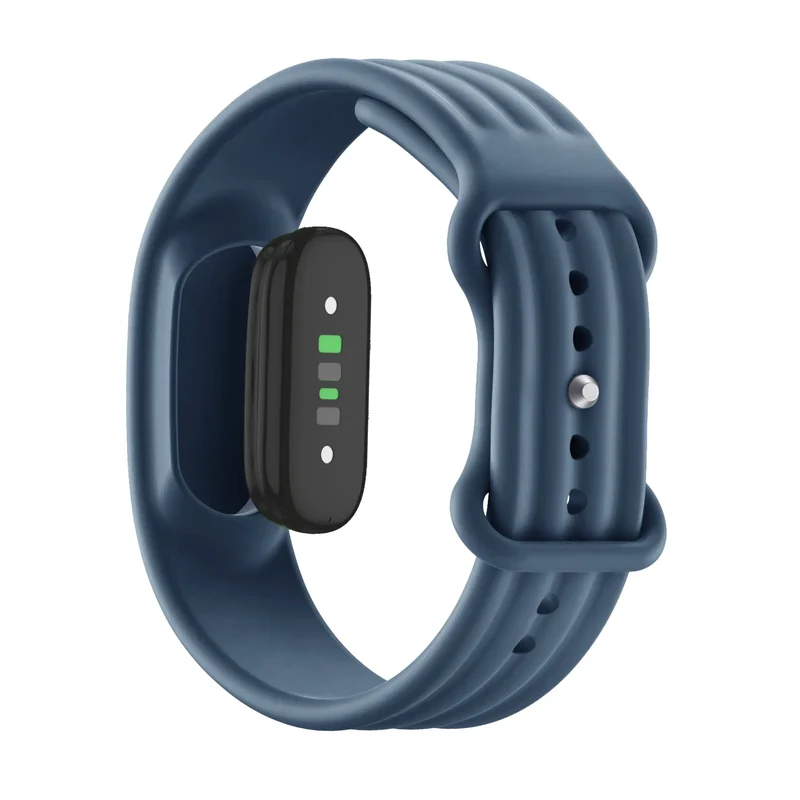 Bandz Fitbit Air Silikonarmband 'Classic' (Graublau)