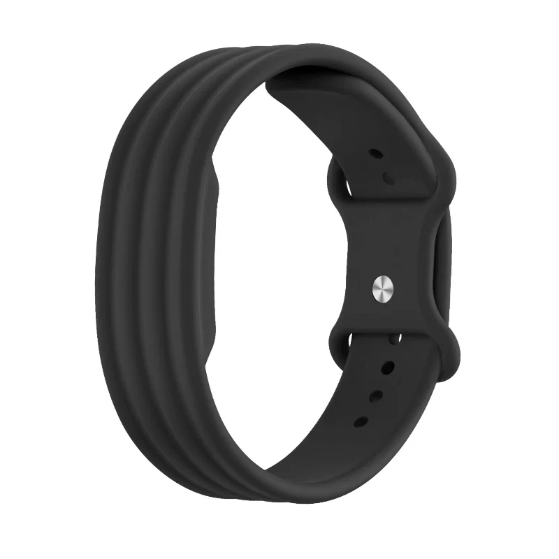 Bandz Fitbit Air Silikonarmband 'Classic' (Schwarz)