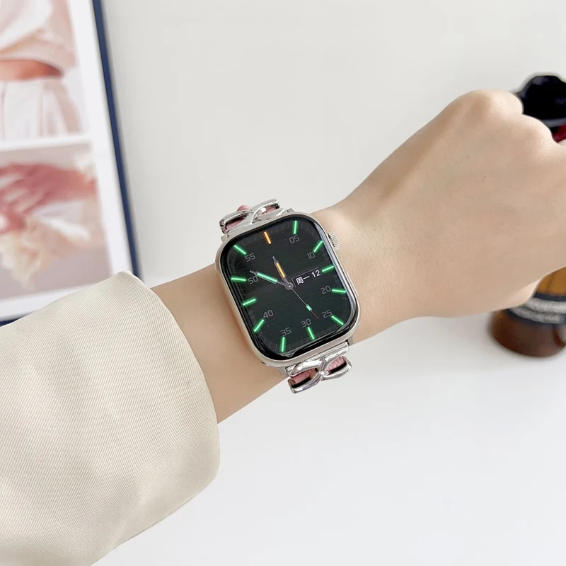 Super Sympathisch Apple Smartwatch Kunstleder Universell Armband