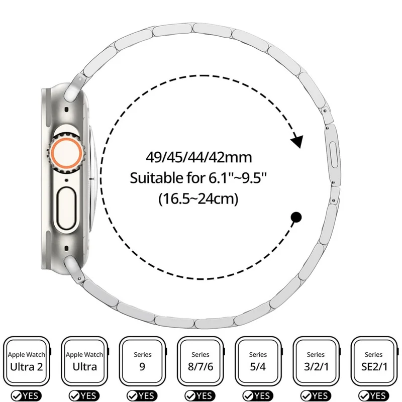 Mega Elegant Apple Smartwatch Metall Universell Armband