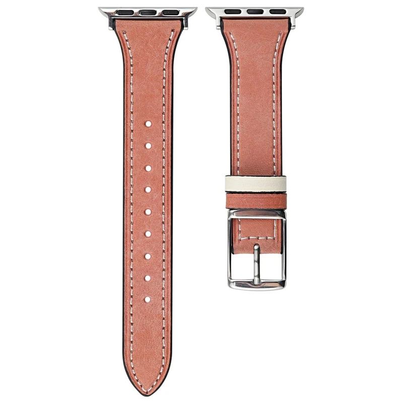 Modisch Apple Smartwatch Echtes Leder Universell Armband