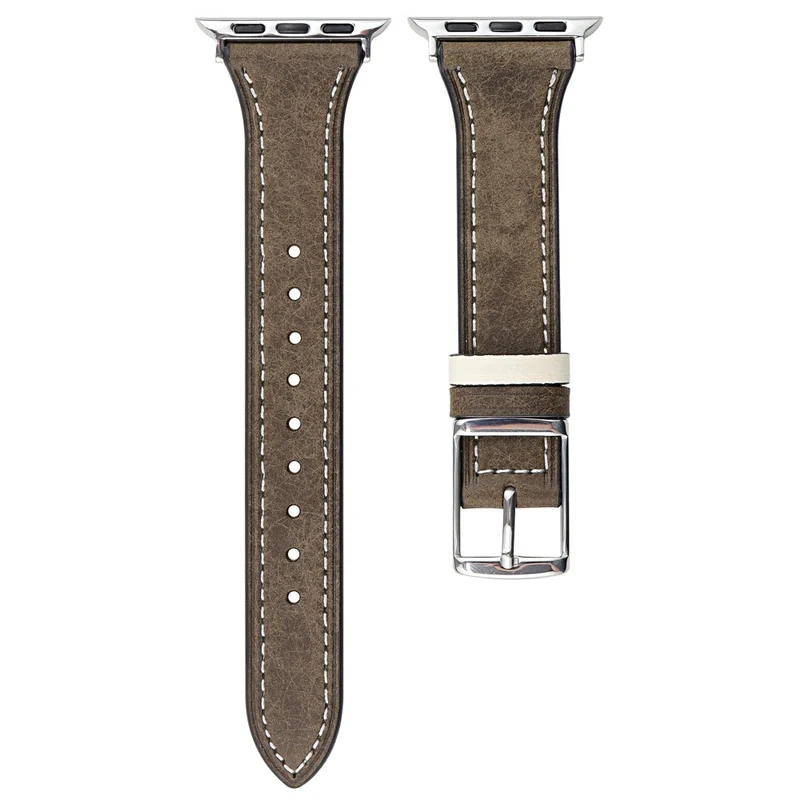 Modisch Apple Smartwatch Echtes Leder Universell Armband