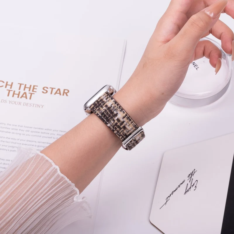 Mega Modisch Apple Smartwatch Kunstleder Universell Armband