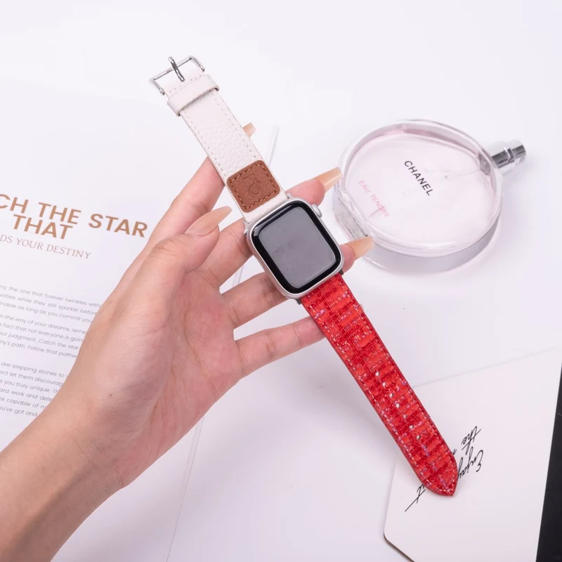 Absolut Süß Apple Smartwatch Kunstleder Universell Armband
