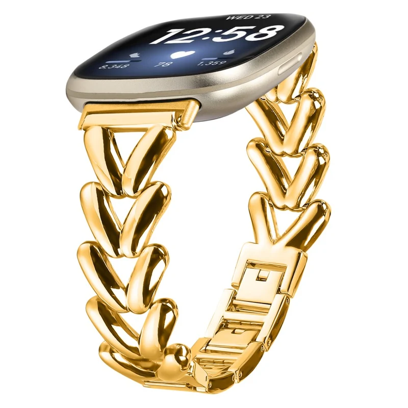 Absolut Langlebig Fitbit Versa 4 / Fitbit Sense 2 Metall Universell Armband