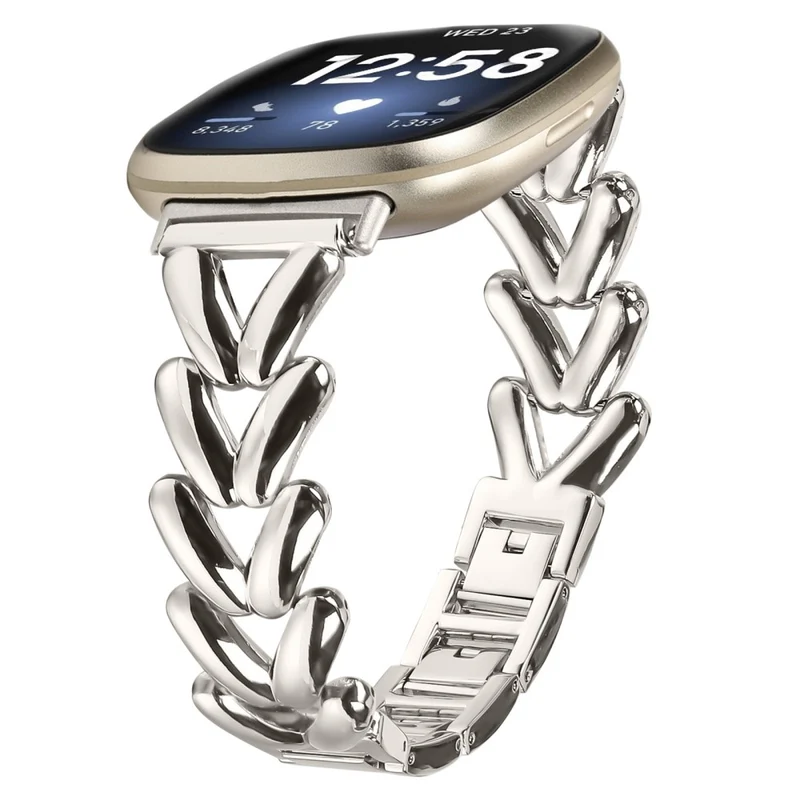 Absolut Langlebig Fitbit Versa 4 / Fitbit Sense 2 Metall Universell Armband