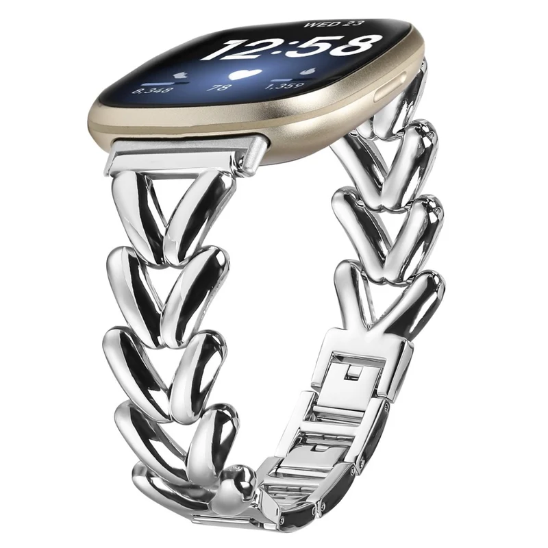 Absolut Langlebig Fitbit Versa 4 / Fitbit Sense 2 Metall Universell Armband