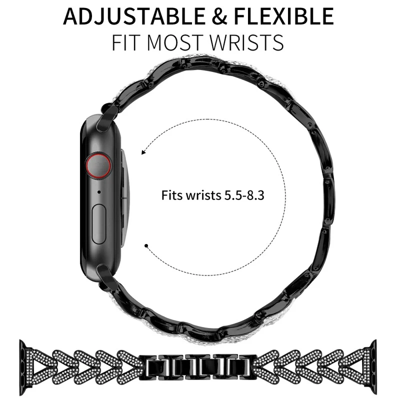 Absolut Elegant Apple Smartwatch Metall Universell Armband