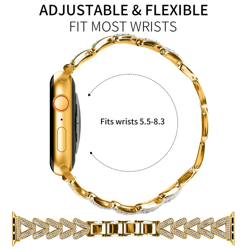 Absolut Elegant Apple Smartwatch Metall Universell Armband