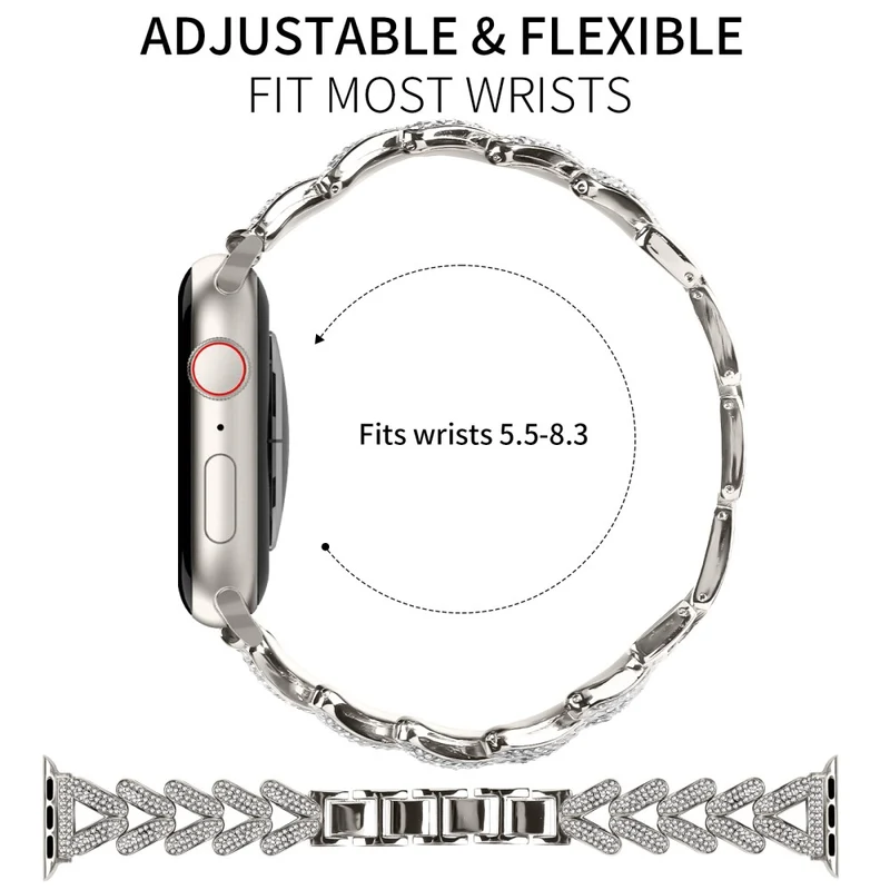 Absolut Elegant Apple Smartwatch Metall Universell Armband