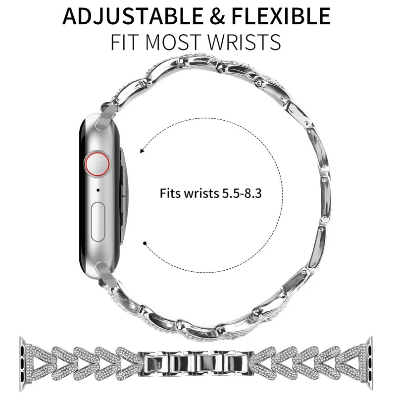 Absolut Elegant Apple Smartwatch Metall Universell Armband