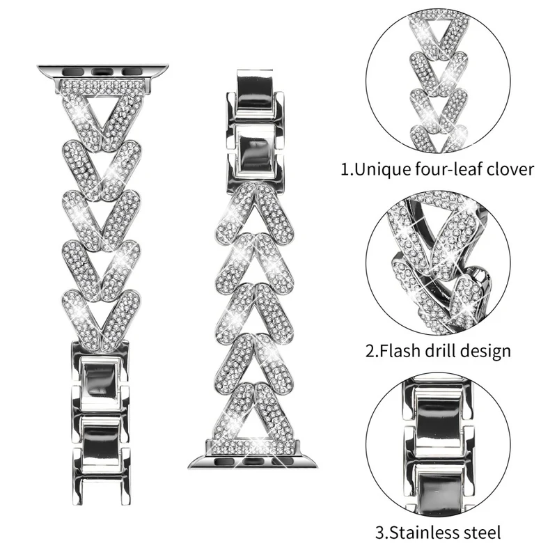 Modisch Apple Smartwatch Metall Universell Armband