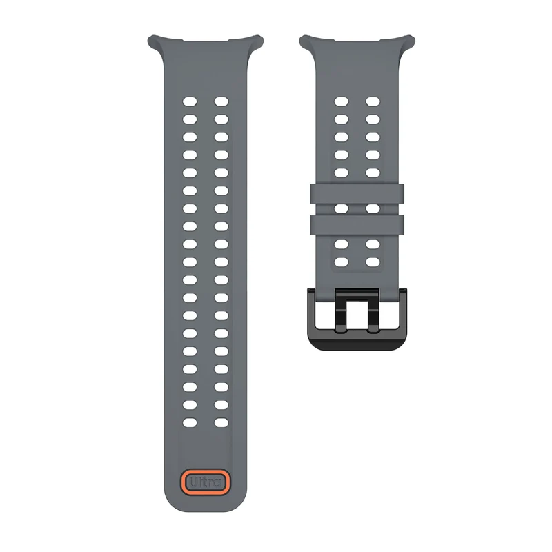 Samsung Galaxy Watch Ultra 2 Silikonarmband (Dunkelgrau)