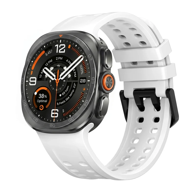 Samsung Galaxy Watch Ultra 2 Silikonarmband (Weiß)