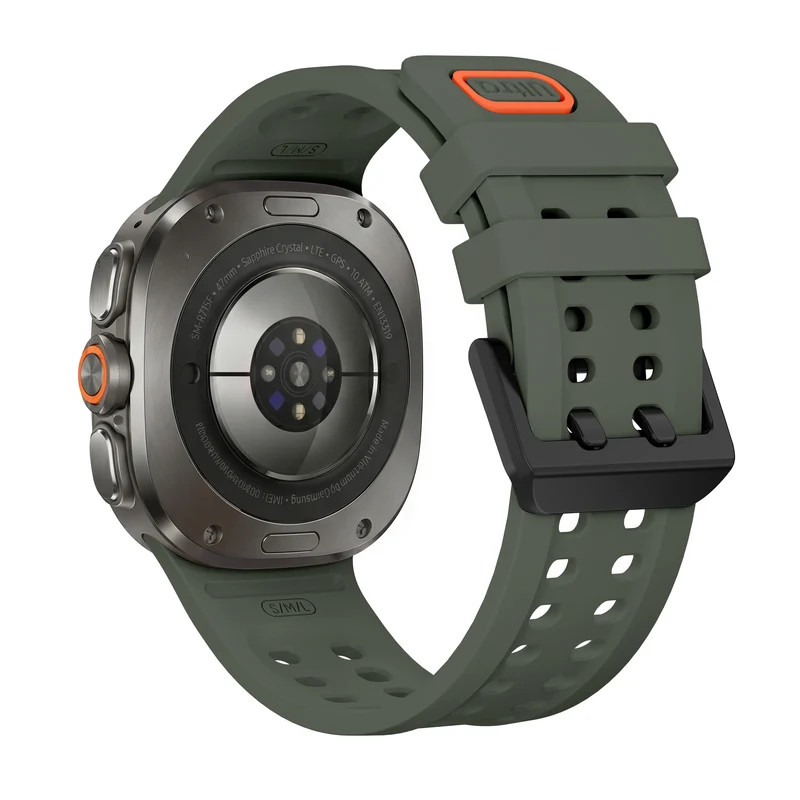 Samsung Galaxy Watch Ultra 2 Silikonarmband (Dunkelgrün)