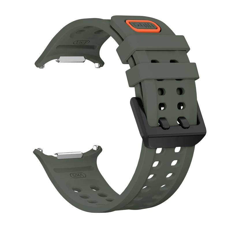 Samsung Galaxy Watch Ultra 2 Silikonarmband (Dunkelgrün)