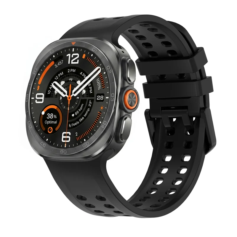 Samsung Galaxy Watch Ultra Silikonarmband (Schwarz)