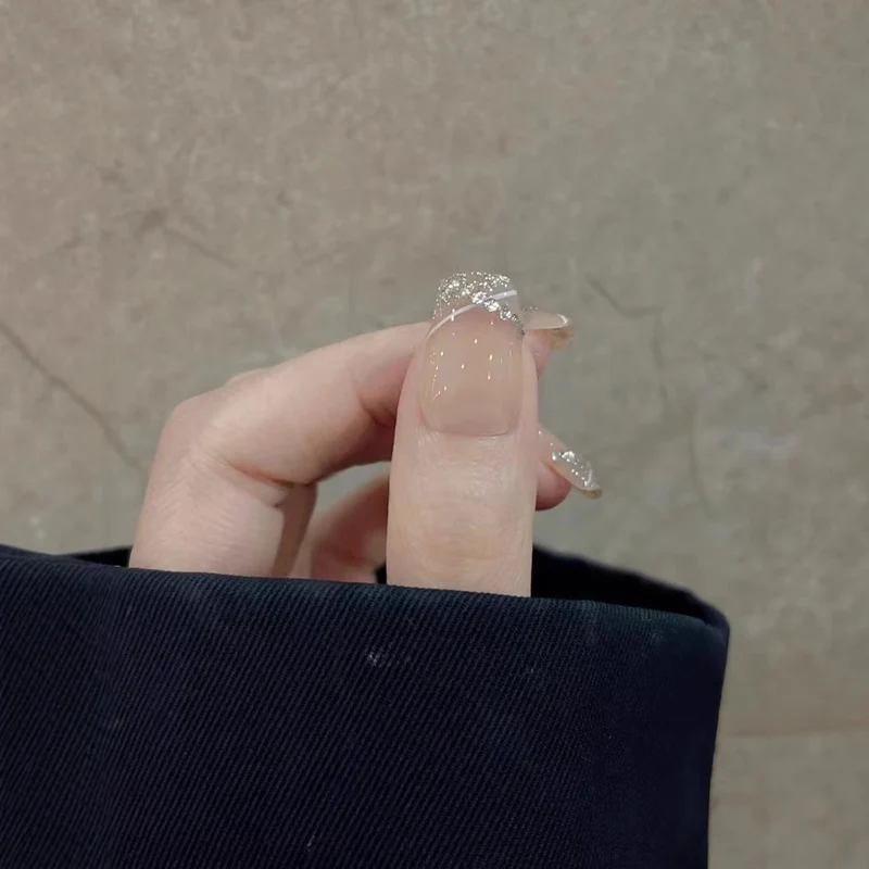 Luxus mit Strass besetzte Press-On Nägel