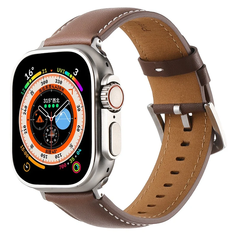 Bemerkenswert Reizvoll Apple Smartwatch Echtes Leder Universell Armband