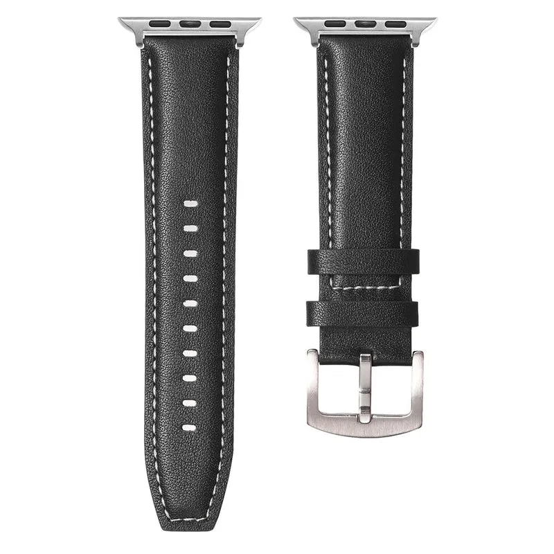 Bemerkenswert Reizvoll Apple Smartwatch Echtes Leder Universell Armband