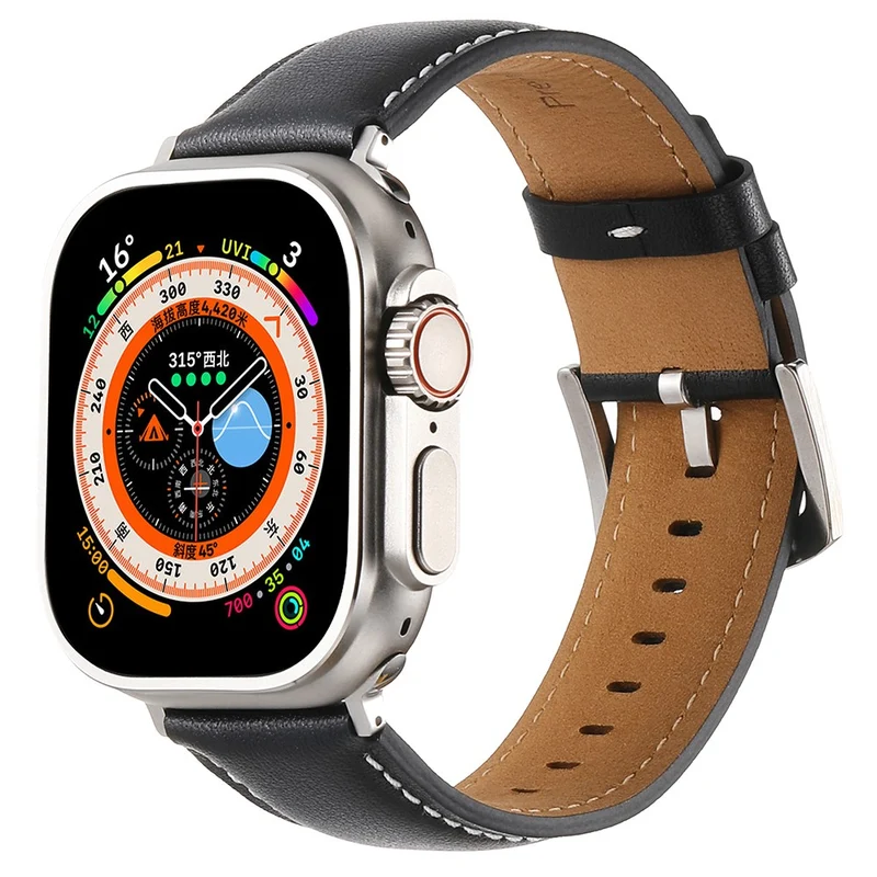 Bemerkenswert Reizvoll Apple Smartwatch Echtes Leder Universell Armband