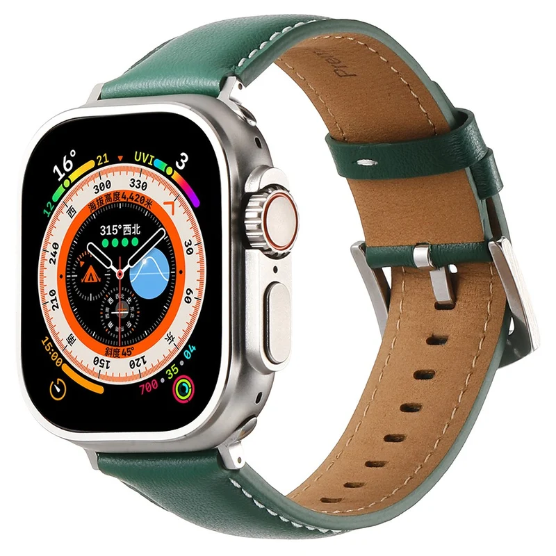 Bemerkenswert Reizvoll Apple Smartwatch Echtes Leder Universell Armband