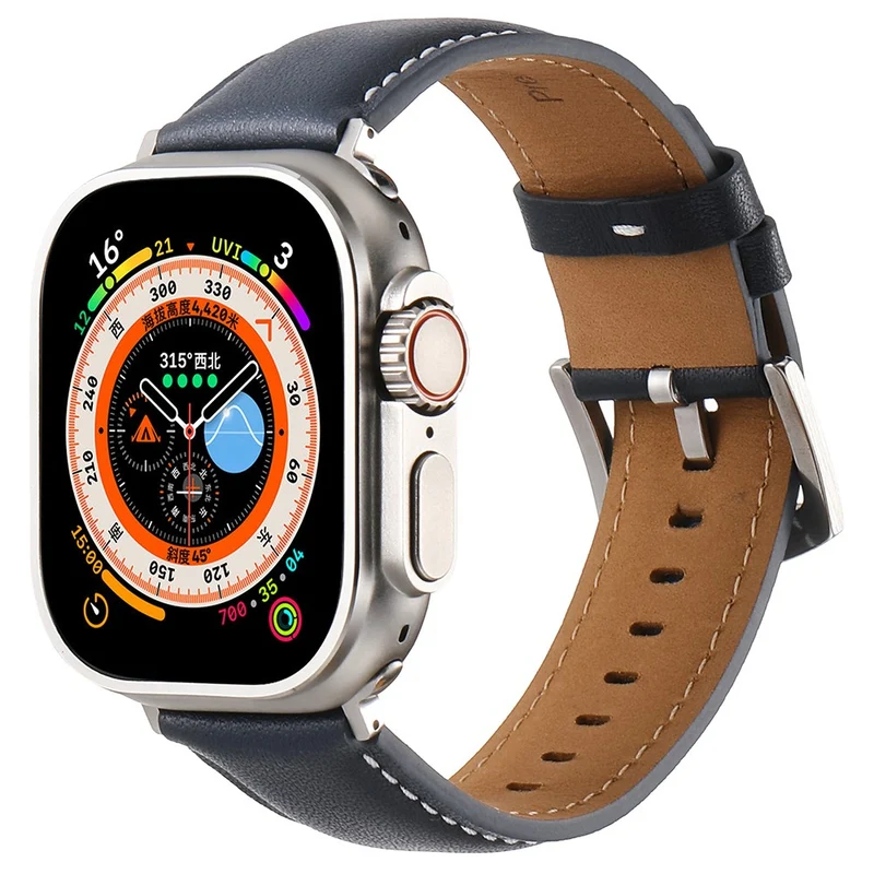 Bemerkenswert Reizvoll Apple Smartwatch Echtes Leder Universell Armband