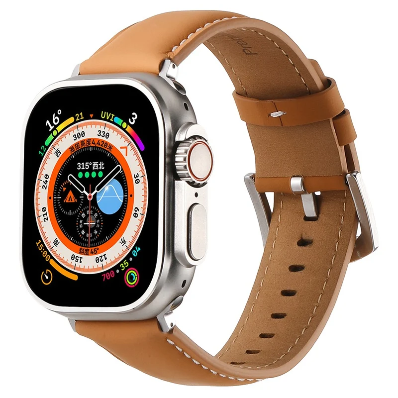 Bemerkenswert Reizvoll Apple Smartwatch Echtes Leder Universell Armband