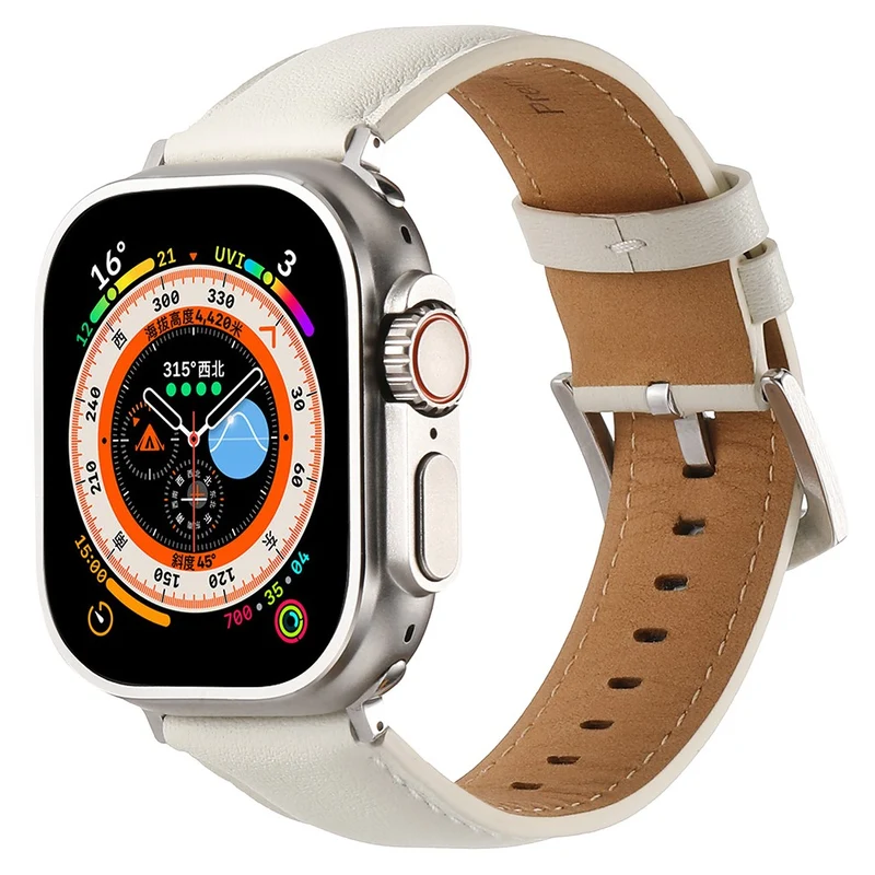 Mega Stylisch Apple Smartwatch Echtes Leder Universell Armband